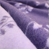 Italian 'lilac floral' doubleface brushed wool coating