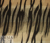 Italian wool/angora abstract doublecloth coating - earth