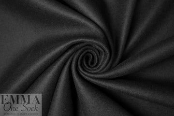 famous designer virgin wool coating - black 2.125 yds