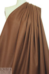 famous designer virgin wool coating - nutmeg 2.375 yd