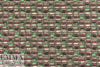 Italian chunky boucle-textured jade/fucshia wool knit