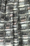 Italian chunky boucle-textured ash/graphite wool knit
