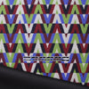 Italian 'banded chevrons' jacquard woven backed wool coating 2.25 yd