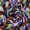 Italian 'banded chevrons' jacquard woven backed wool coating 2.25 yd