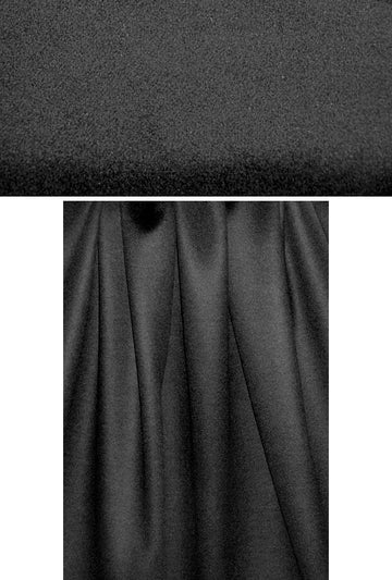 Italian wool/angora doublecloth coating - black 2.5 yds