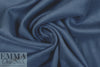 English wool 'boucle' woven coating - marine blue 1.5 yds