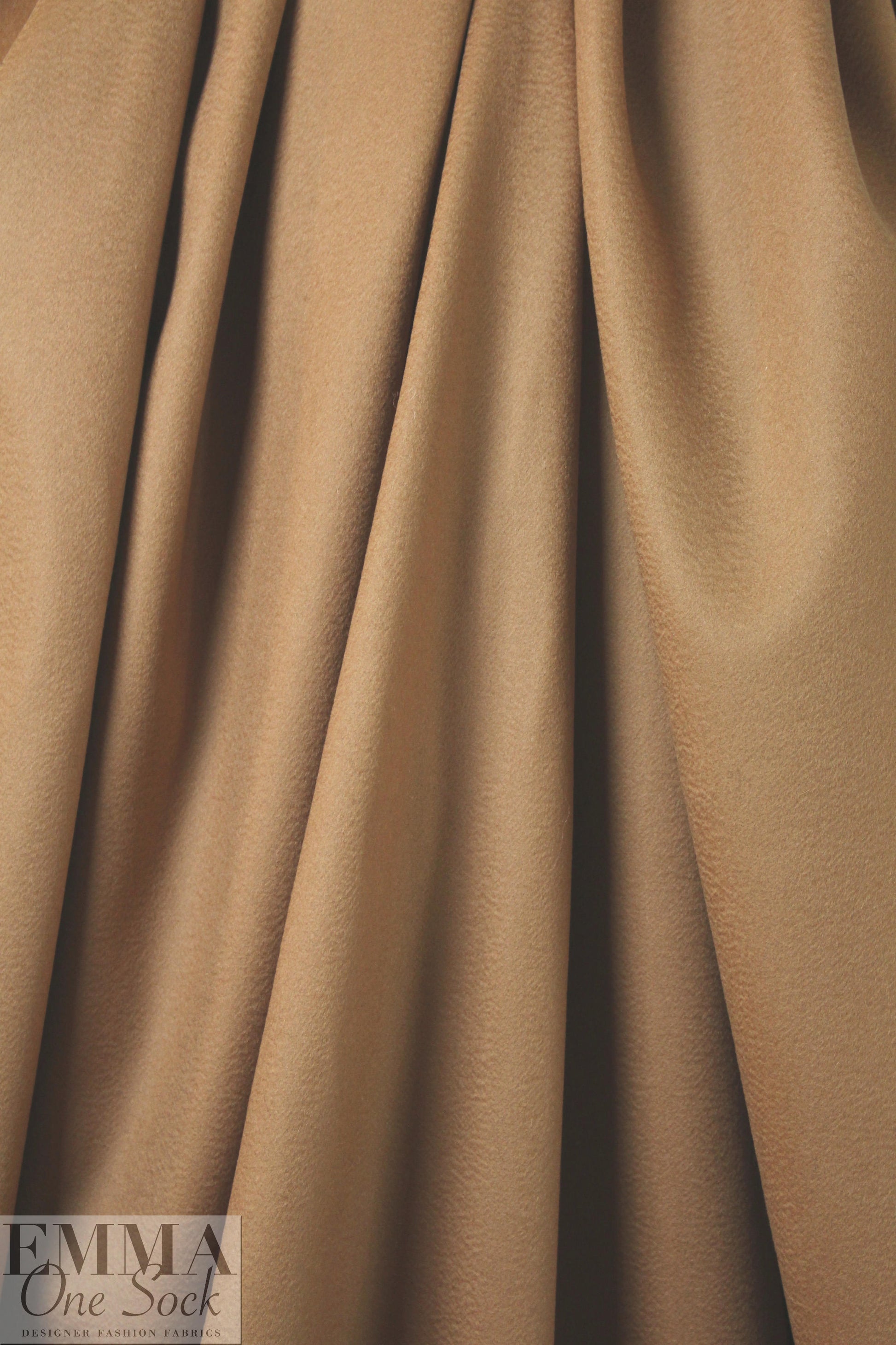 Italian virgin wool coating - camel 2.5 yds