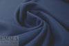 NY designer woven wool blend coating - dark navy