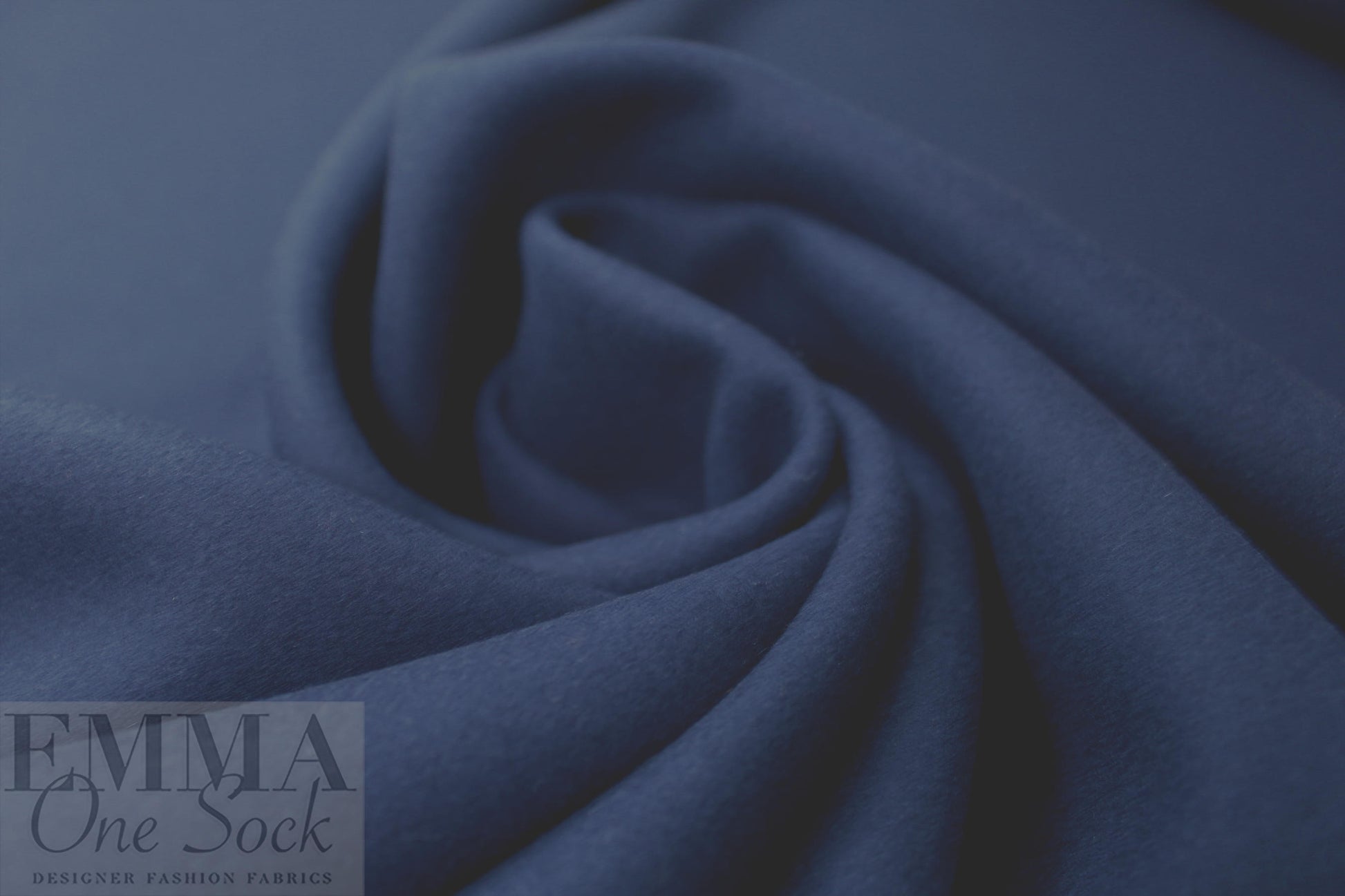 NY designer woven wool blend coating - dark navy 3 yd