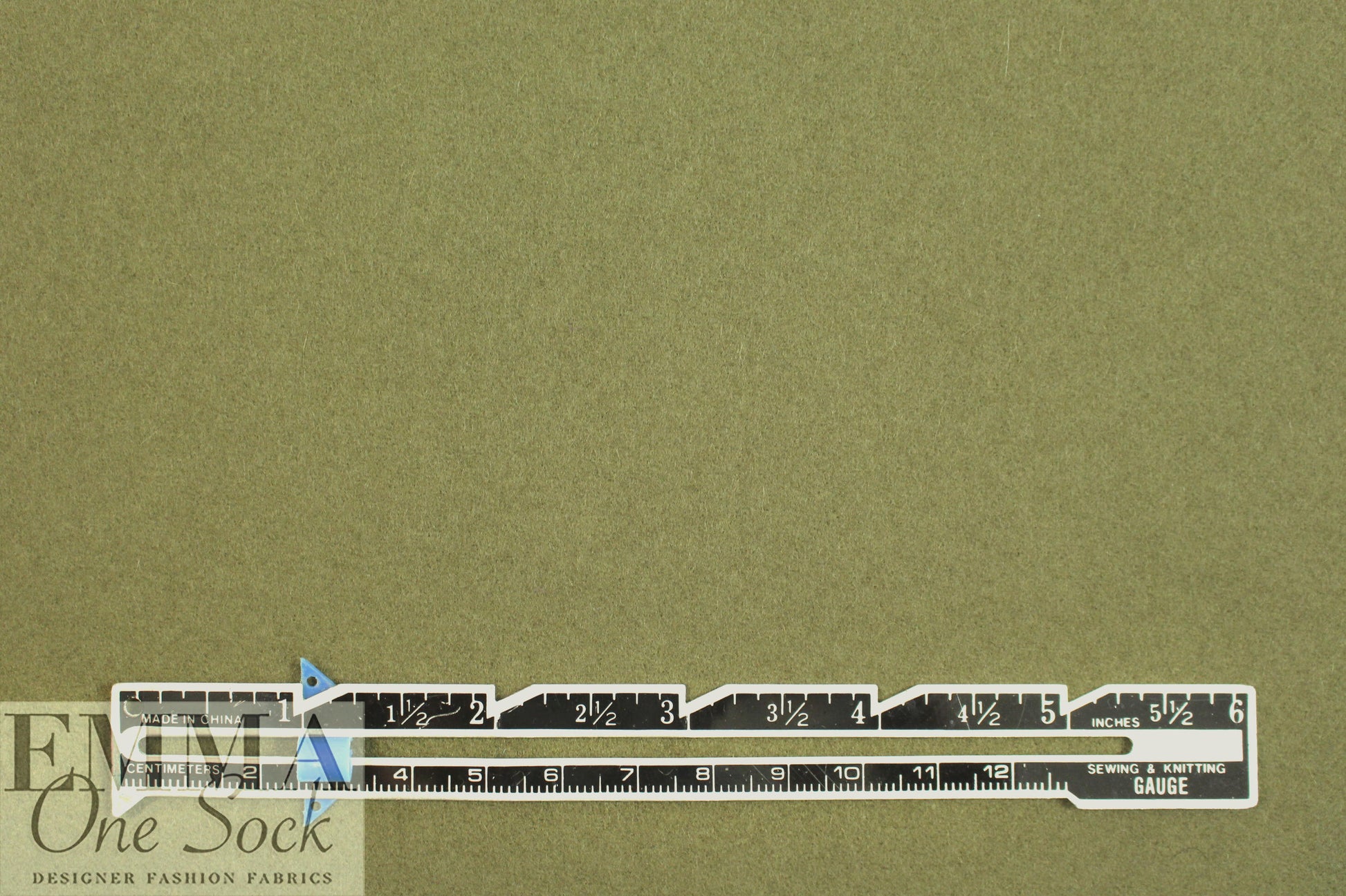 NY designer woven wool blend coating - olive 2.5 yd