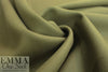 NY designer woven wool blend coating - olive .75 yds