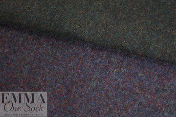 Italian wool doublecloth coating - mulberry/sapphire
