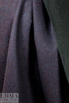 Italian wool doublecloth coating - mulberry/sapphire 1 yard