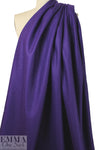 Italian virgin wool knit coating - purple