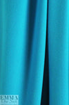 NY designer woven wool coating - turquoise 2.25 yds