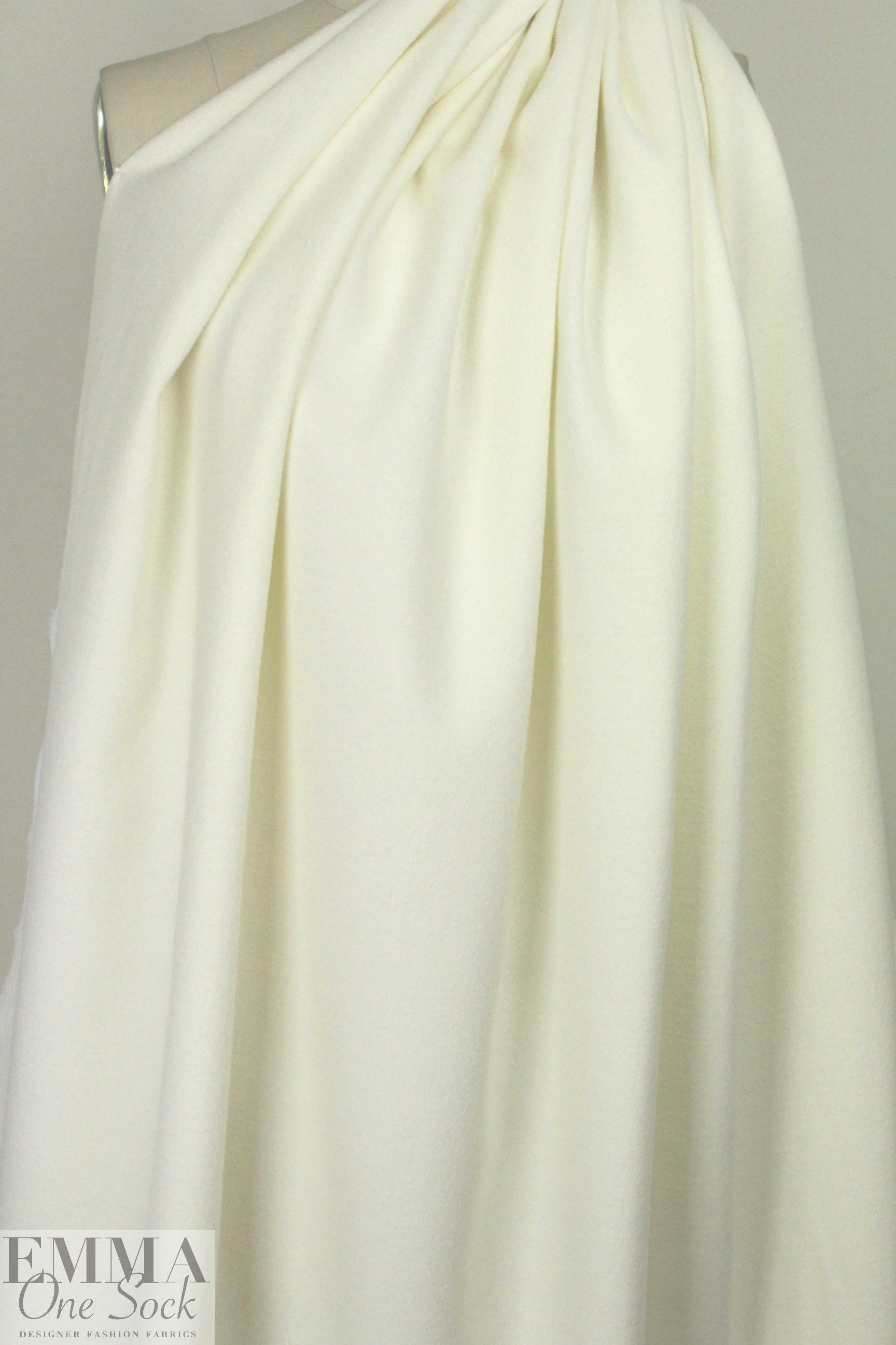 Noriso1 Ferrari wool twill coating - winter white
