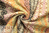 Italian wool 'fairisle' jacquard coating - autumn tones 1 yard