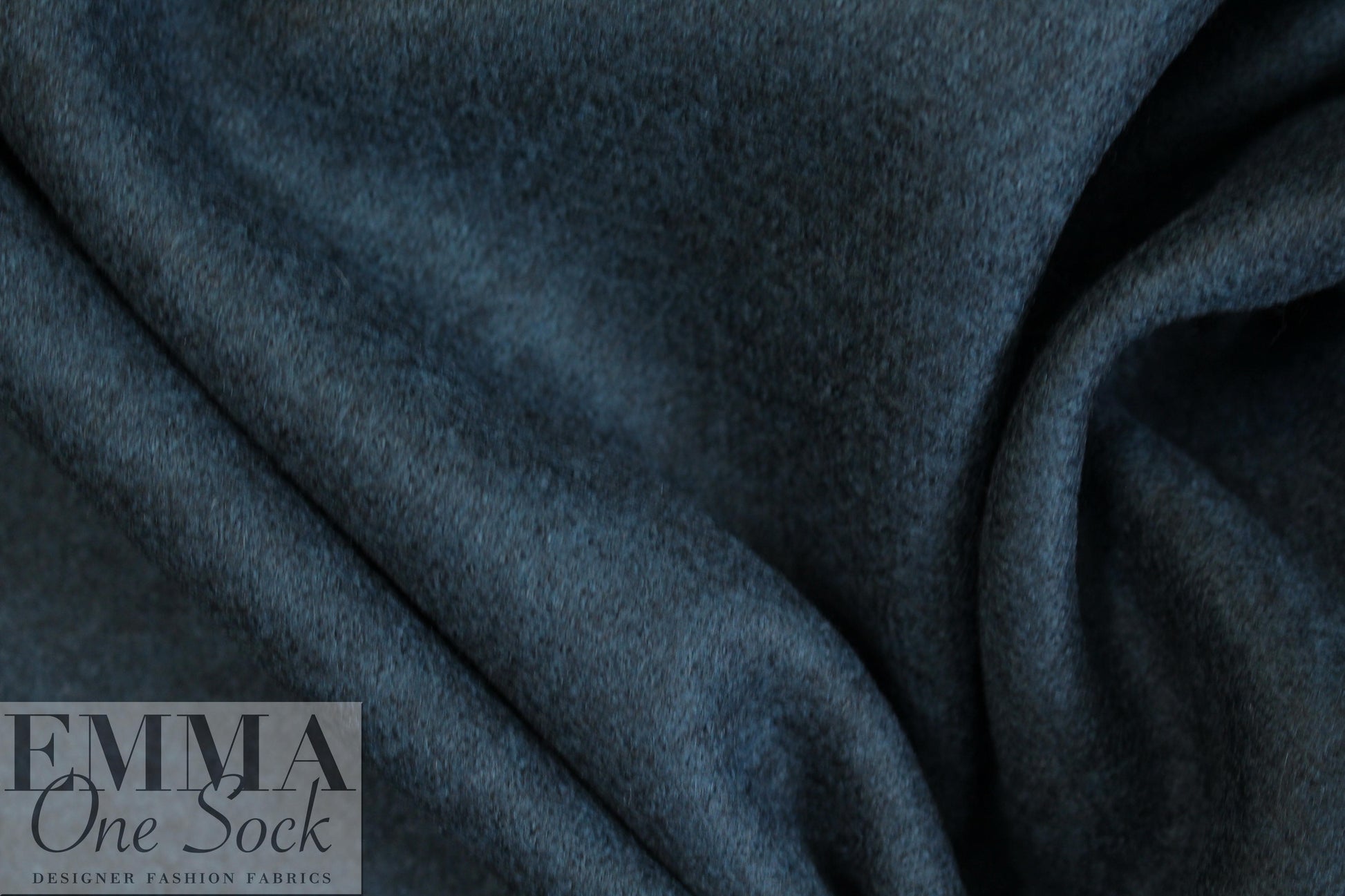 Italian virgin wool knit coating - deep teal