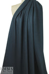 Italian virgin wool knit coating - deep teal