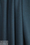 Italian virgin wool knit coating - deep teal