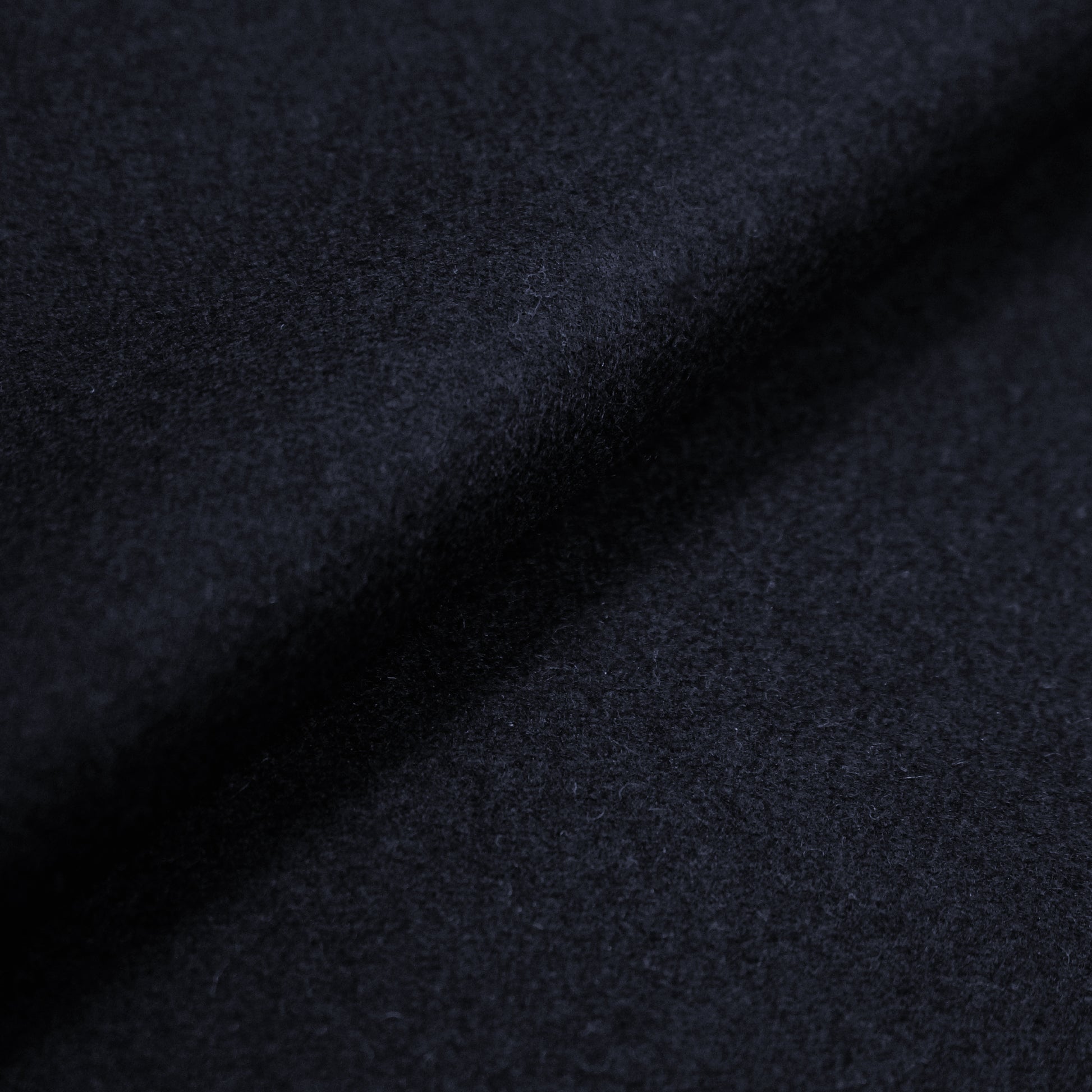 French wool/cashmere blend melton coating - midnight