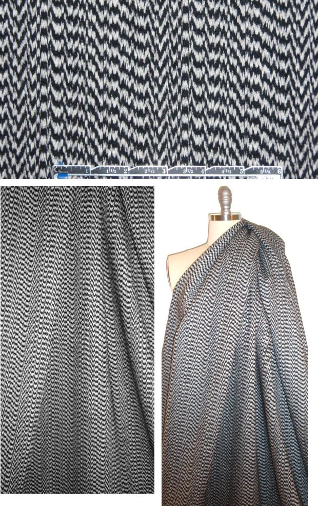 Italian wool blend novelty weave coating 2.25 yd