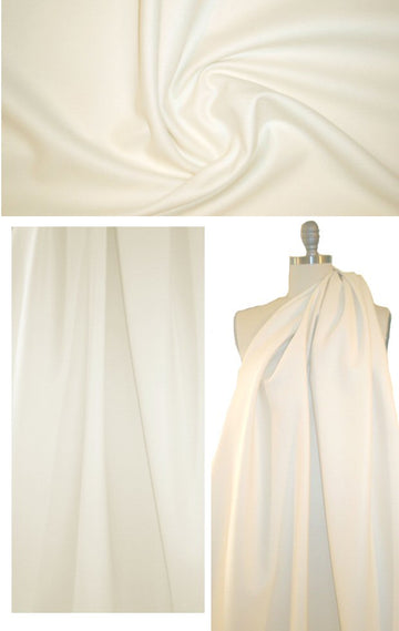 Italian wool coating - creamy ivory