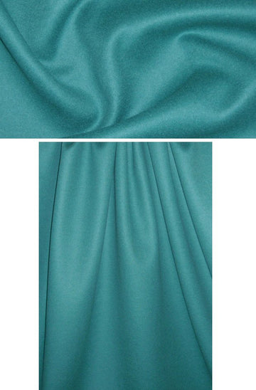 Italian wool/angora doublecloth coating - soft teal .875 yds