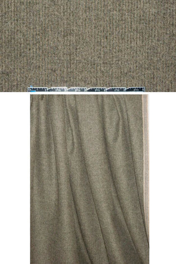 Italian wool corduroy suiting - earthy heather 1.625 yd