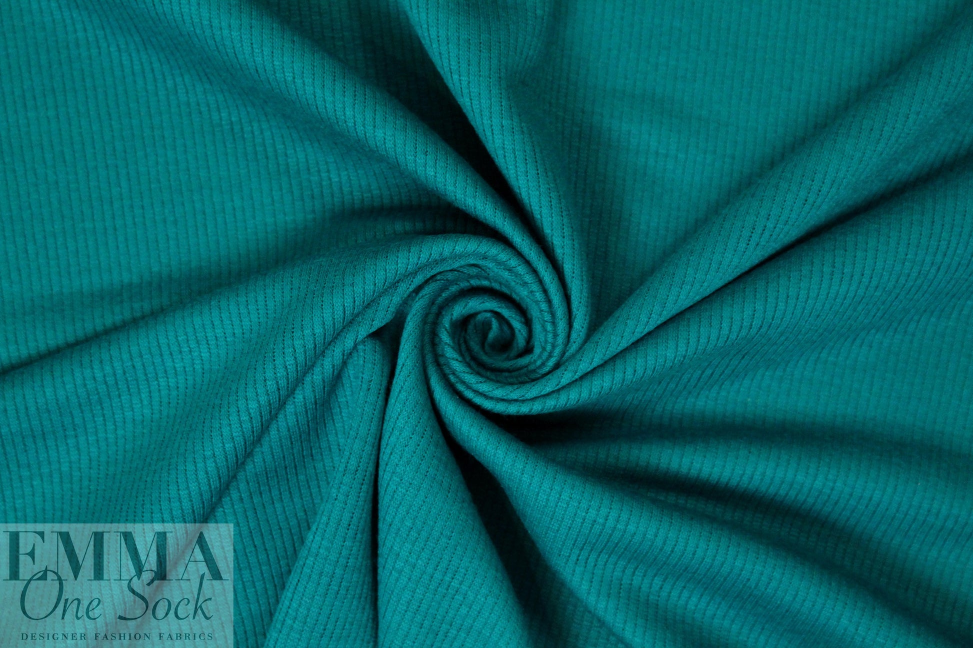 all wool cord stitch ribbed sweater knit - bright teal 1.5 yds