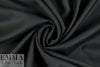100% wool crepe - BLACK 1.375 yds