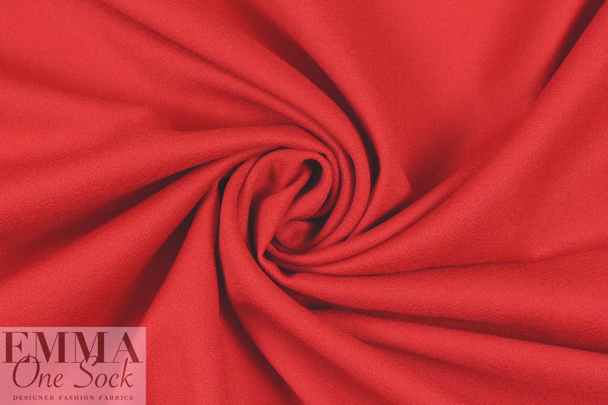 100% wool crepe - RED .5 yds