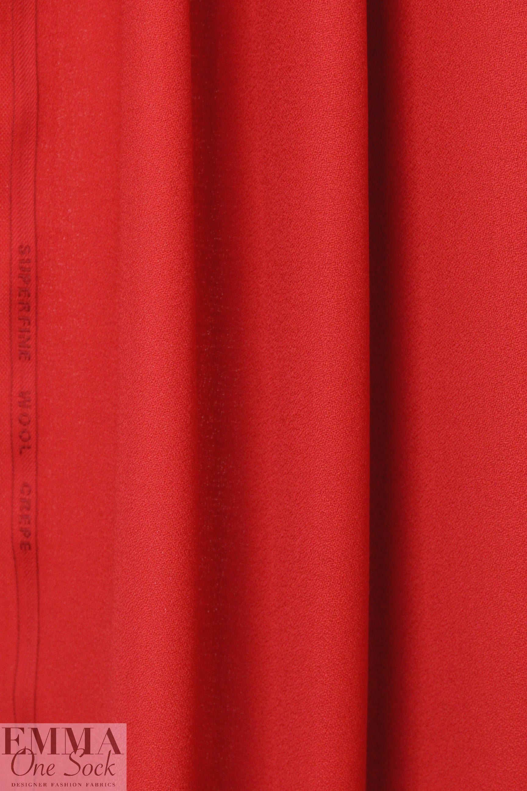 100% wool crepe - RED 2 yd