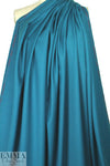 100% wool crepe - teal 1.75 yds
