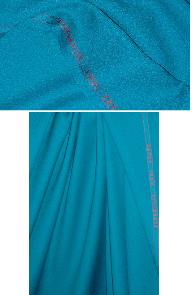100% wool crepe - teal