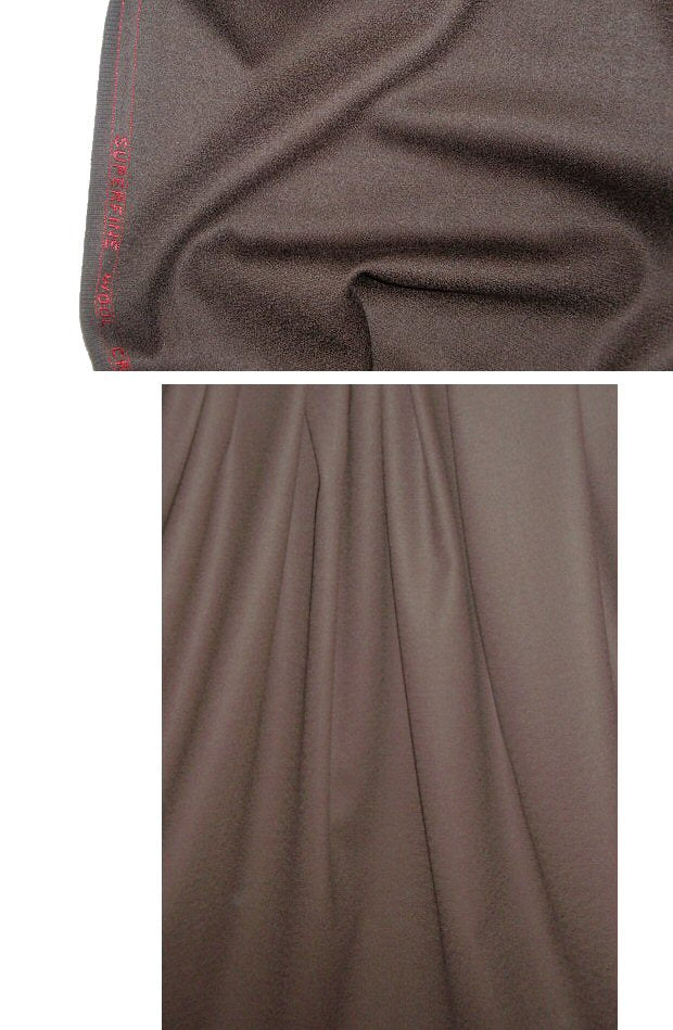 100% wool crepe - DARK CHOCOLATE 1.625 yd
