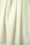 Italian ivory stretch wool doublecloth crepe
