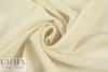L@urent Garigue ivory wool crepe woven