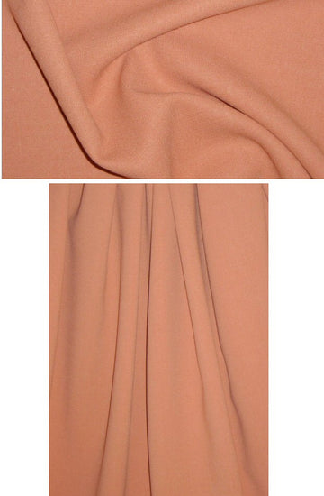 Italian wool double crepe suiting - apricot