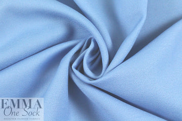 100% wool crepe - FRENCH BLUE 1.75 yd