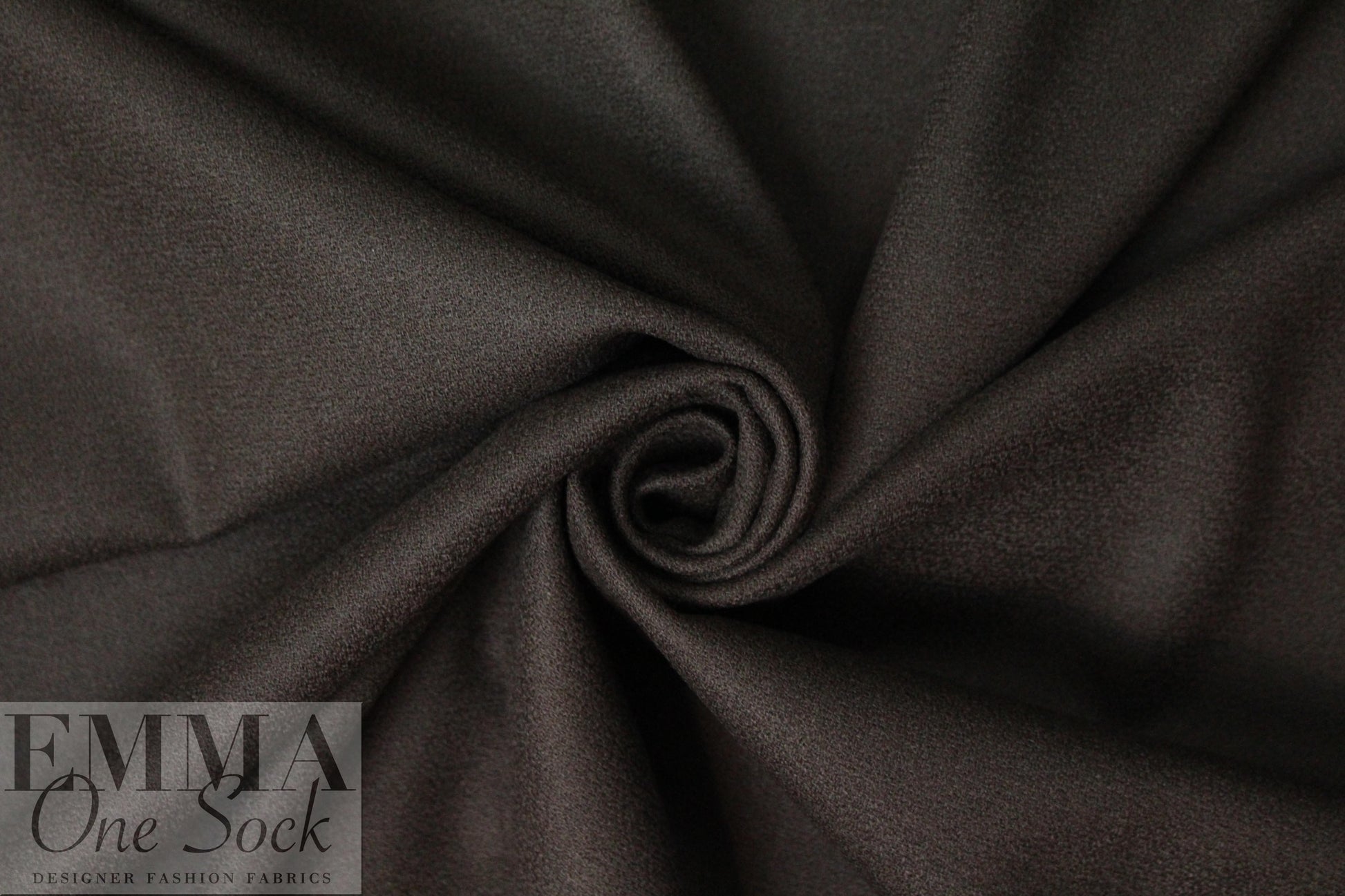 100% wool crepe - DARK CHOCOLATE 1.75 yd