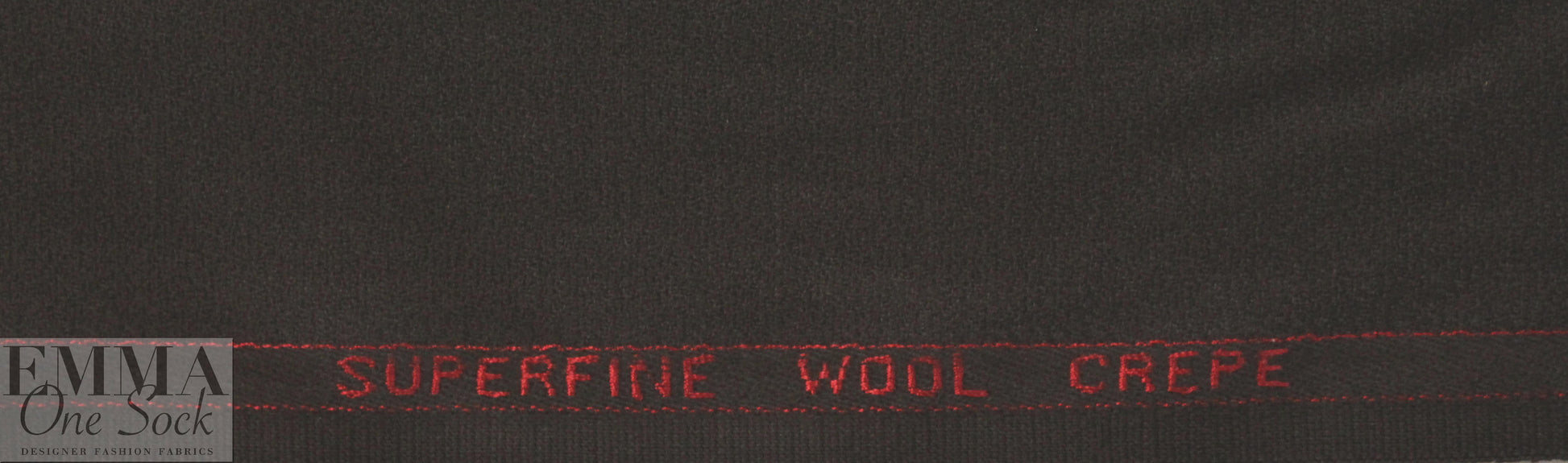 100% wool crepe - DARK CHOCOLATE 1.625 yd