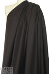 100% wool crepe - DARK CHOCOLATE 1.625 yd