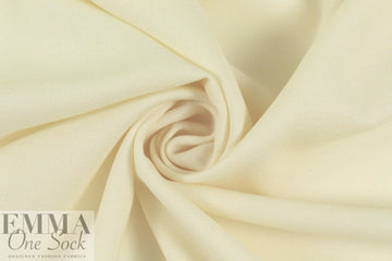 100% wool crepe - IVORY 1 yard