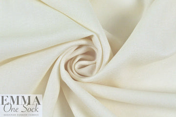 100% wool crepe - IVORY 2 yds