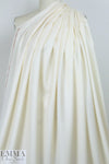 100% wool crepe - IVORY 1.25 yds