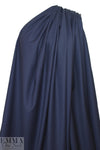 100% wool crepe - NAVY 1.625 yd
