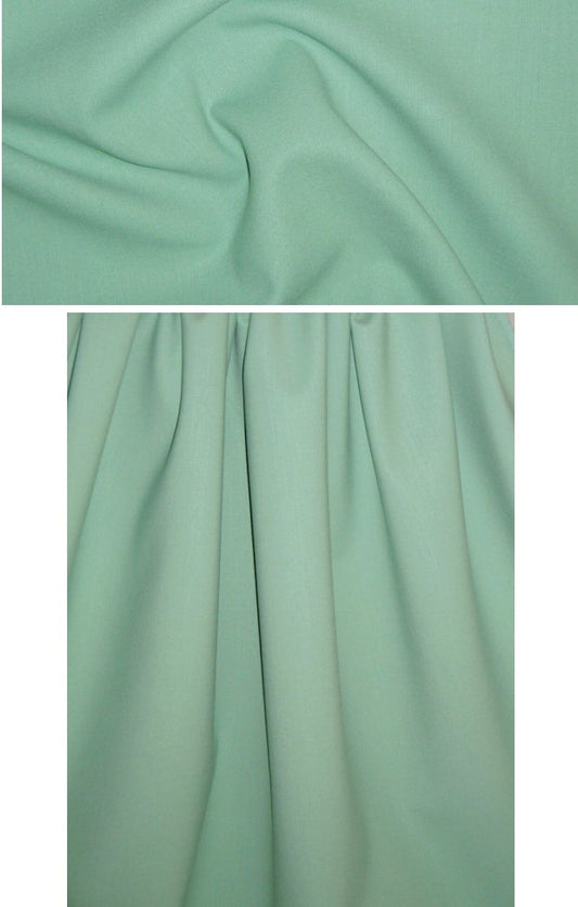 Italian wool double crepe stretch suiting - pistachio