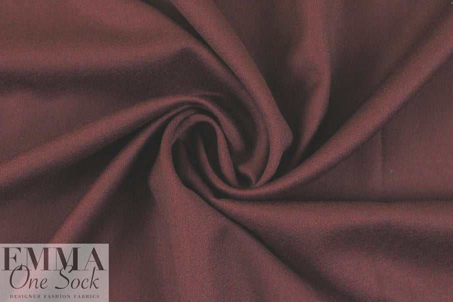 100% wool crepe - WINE
