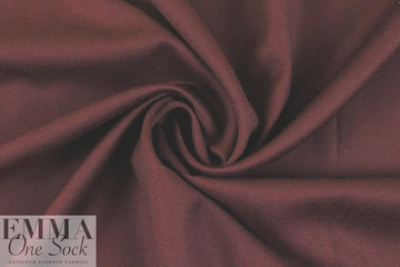 100% wool crepe - WINE .875 yds